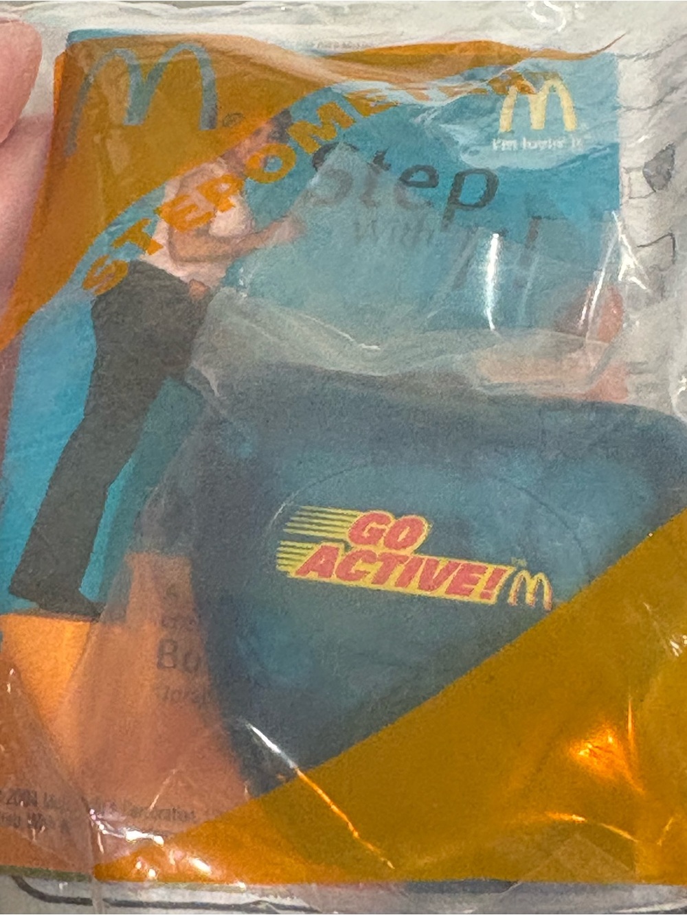 McDonalds Happy Meal 2004 “Go Active” Blue Stepometer New/Sealed In Bag